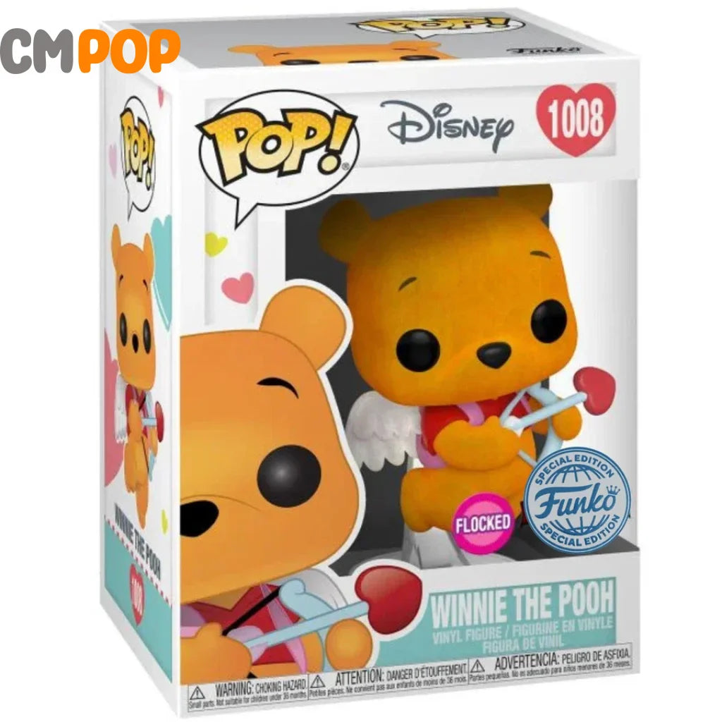 Winnie The Pooh - #1008 - Funko Pop! - Disney - Winnie the Pooh - Flocked - Funko Exclusive Funko Pop