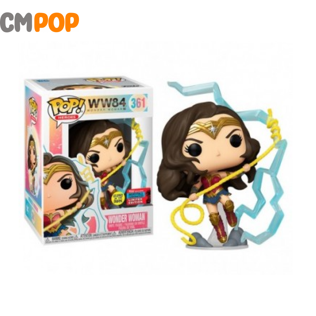 Wonder Women - #361 Funko Pop! Woman Dc Gitd 2020 New York Comic Con Limited Edition Pop