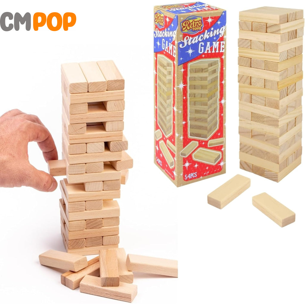 Wooden Stacking Game 54pcs Toy