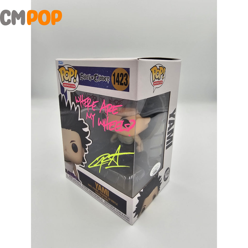 Yami (Yellow Signature) - #1423 Funko Pop! Animation Black Clover Signed By Certified Pop