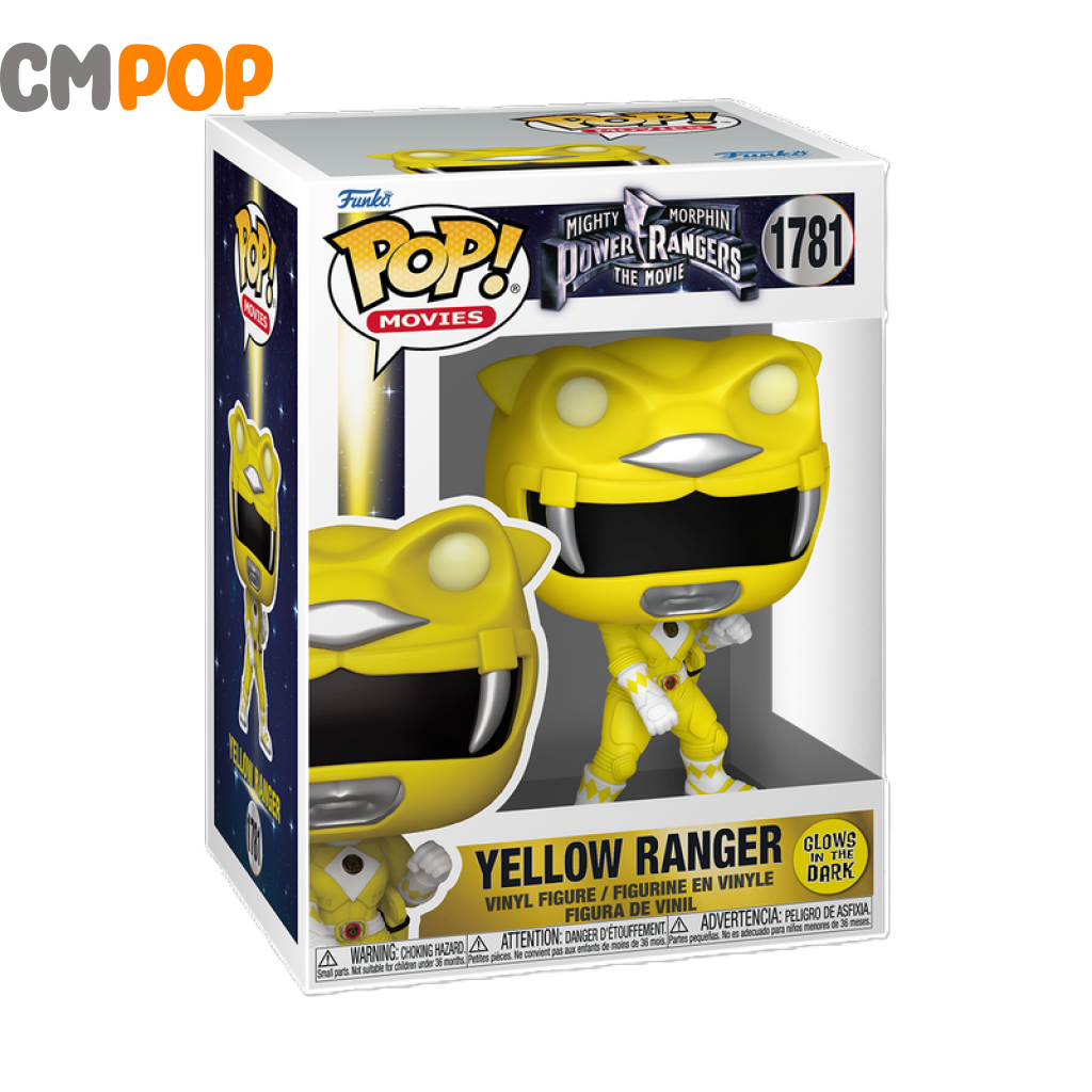 Yellow Ranger - #1781 - Funko Pop! - Movies - Mighty Morphin Power Rangers - GITD Funko Pop