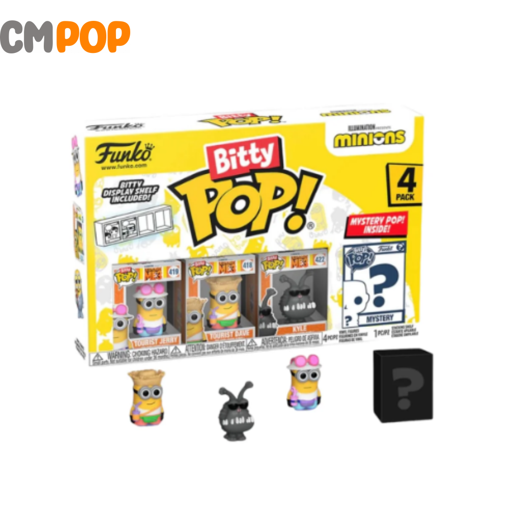 Young Gru 4 Pack Bitty Funko Pop! - Minions Chance Of Chase Pop