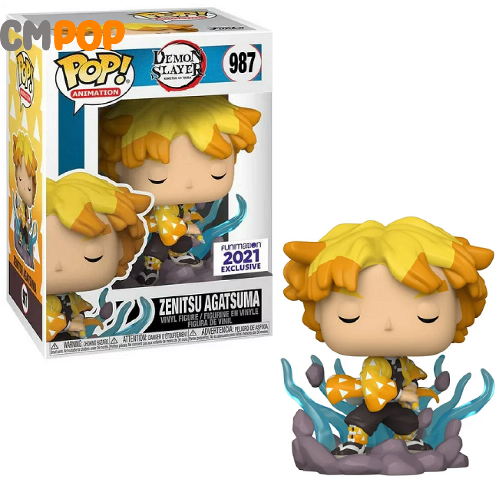 Zenitsu Agatsuma - #987 - Funko Pop! - Animation - Demon Slayer - Funmation 2021 Exclusive Funko Pop