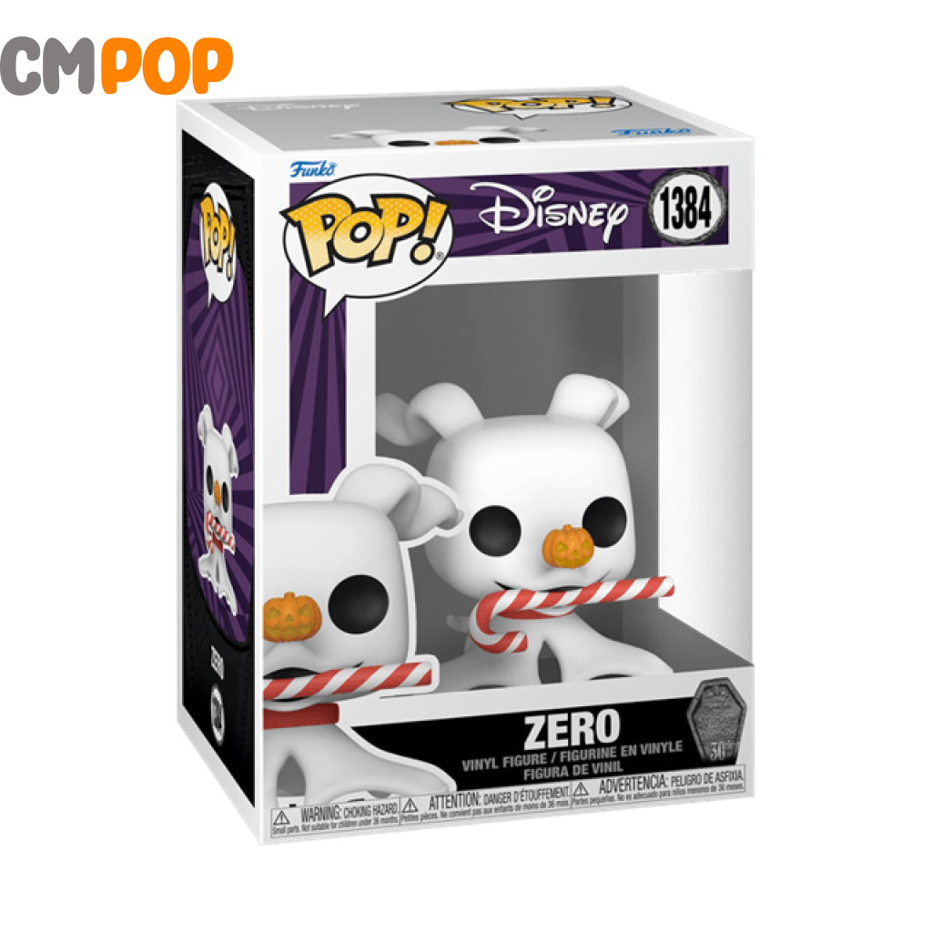 Zero With Candy Cane - #1384 Funko Pop! Disney The Nightmare Before Christmas Pop