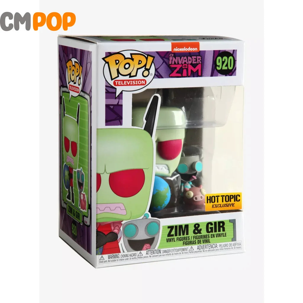 Zim & Gir - #920 Funko Pop! Television Invader Hot Topic Exclusive Pop
