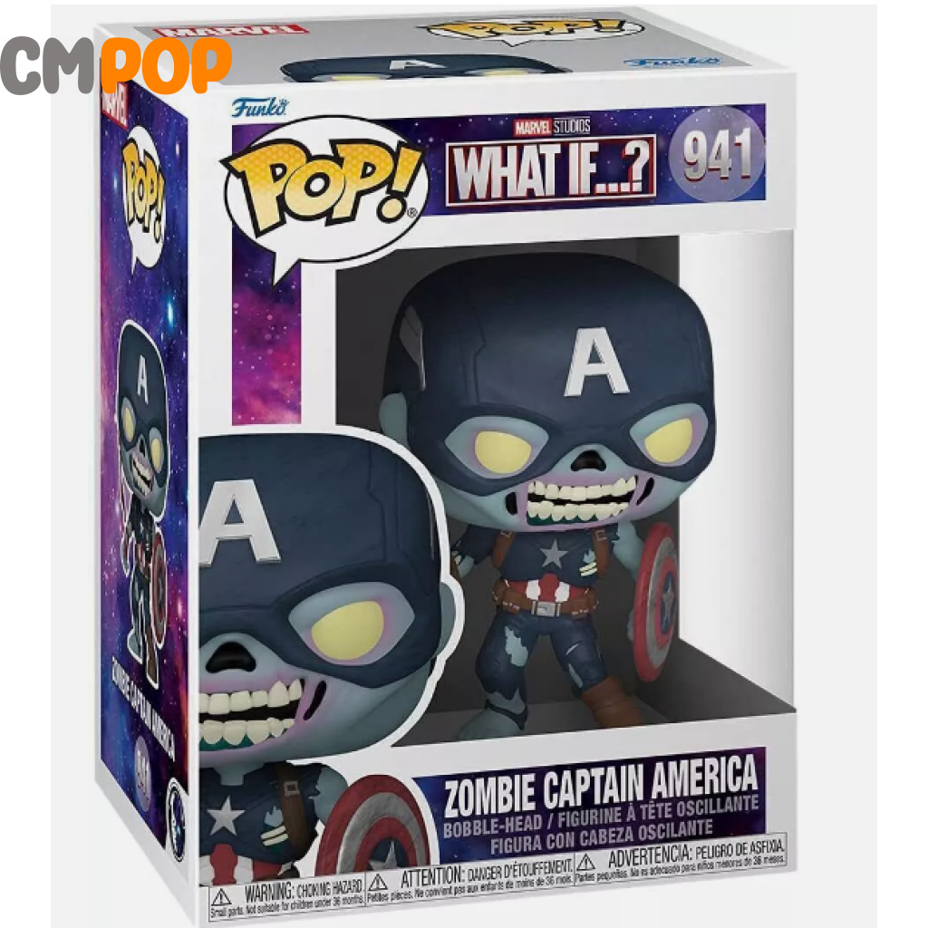 Zombie Captain America - #941 Funko Pop! Marvel What If? Pop