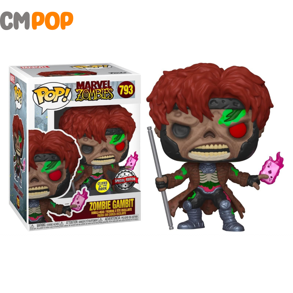 Zombie Gambit - #793- Funko Pop! Marvel Zombies Gitd Special Edition Pop