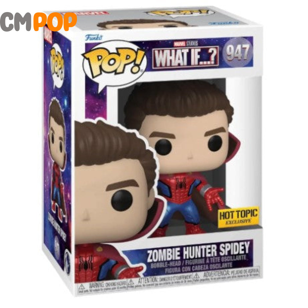 Zombie Hunter Spidey - #947 Funko Pop! Marvel What If? Hot Topic Exclusive Pop