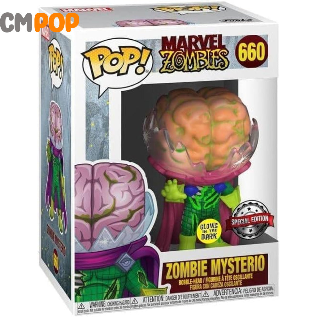 Zombie Mysterio - #660- Funko Pop! Marvel Zombies Gitd Special Edition Pop