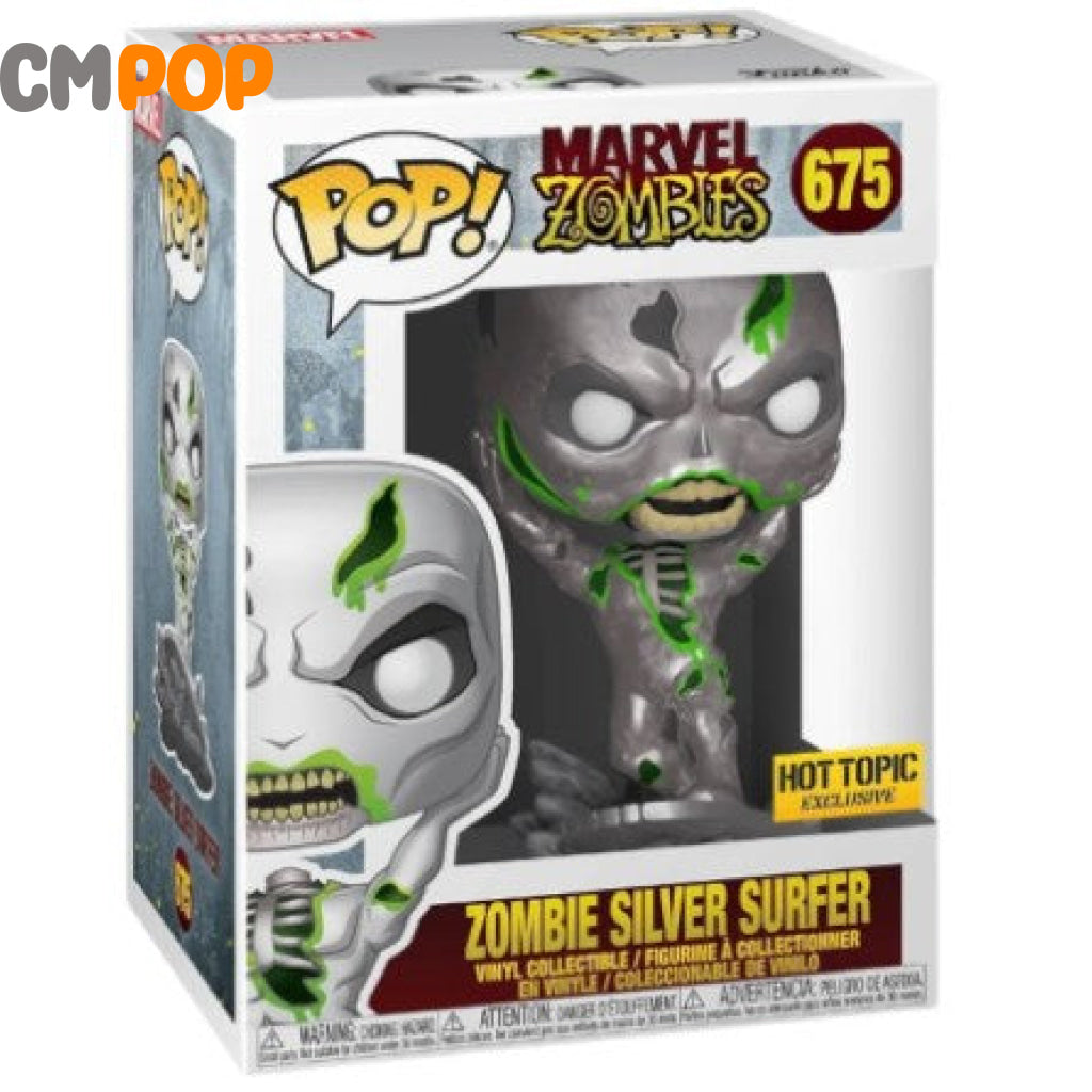 Zombie Silver Surfer - #675 Funko Pop! Marvel Zombies Hot Topic Exclusive Pop
