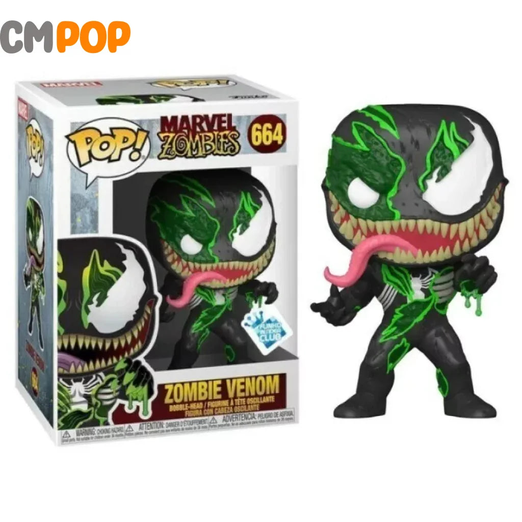 Zombie Venom - #664- Funko Pop! Marvel Zombies Club Exclusive Pop
