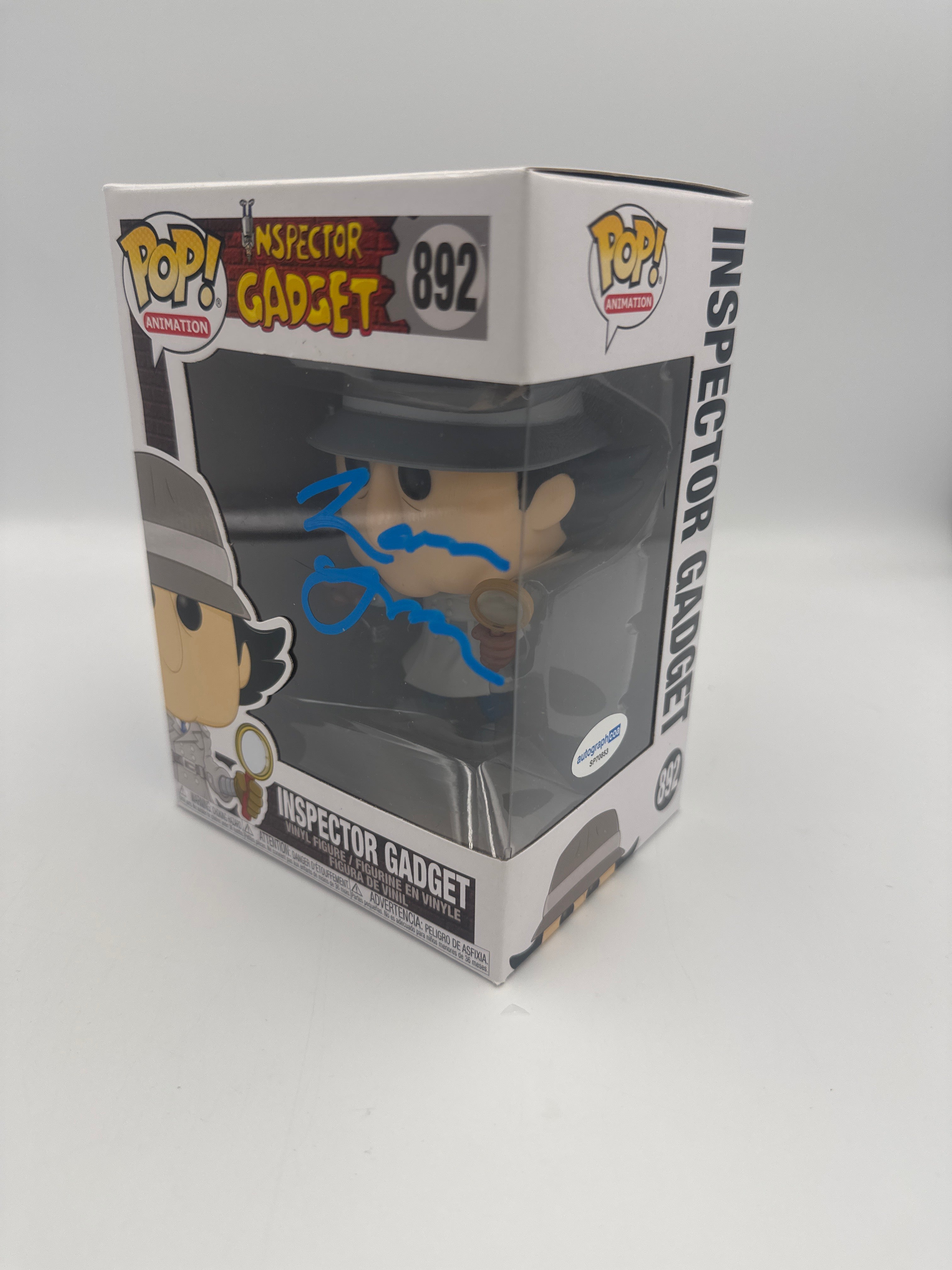 Inspector Gadget - #892 - Funko Pop! - Animation- Inspector Gadget - Signed By Maurice Lamarche - Autographcoa Certified