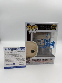 Rhaenyra Targaryen - #22 - Funko Pop! - House Of The Dragon - Signed By Emma D'arcy  - Certified By Autographcoa
