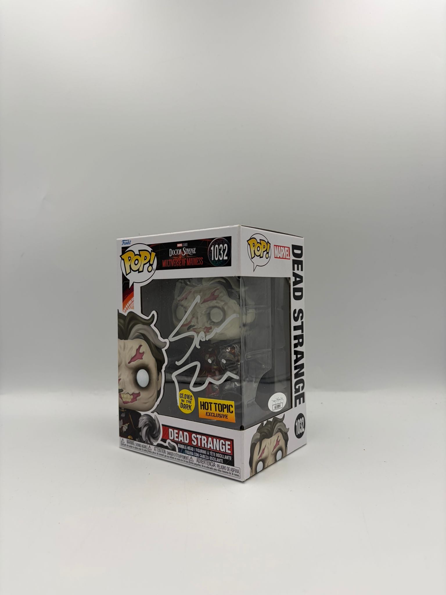 Dead Strange - #1032 - Funko Pop! - Marvel - Doctor Strange Is The Multiverse Of Madness - GITD - Hot Topic - Signed By Sam Raimi - Certified by JSA