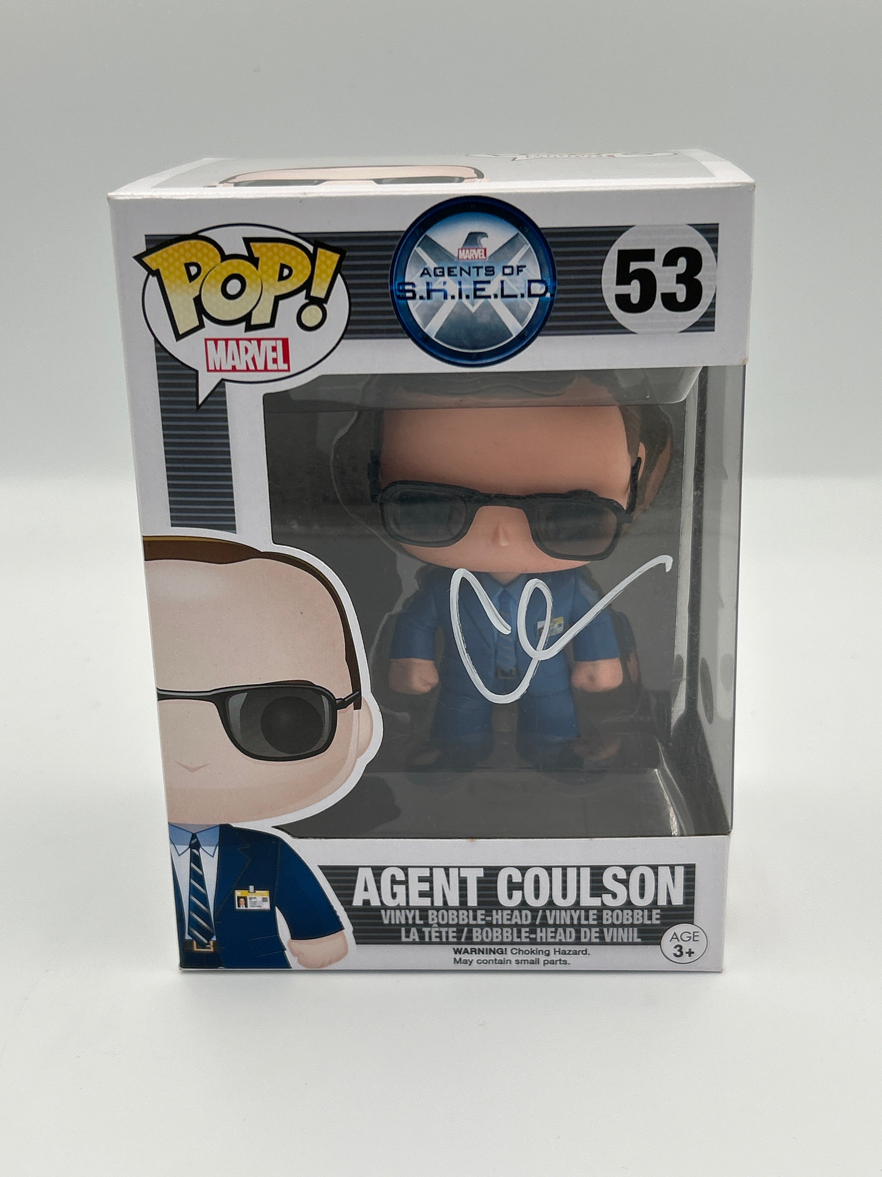 Agent Coulson - #53 - Funko Pop!  - Marvel - Agents Of S.H.I.E.L.D - Signed By Clark Gregg - Certified Pop