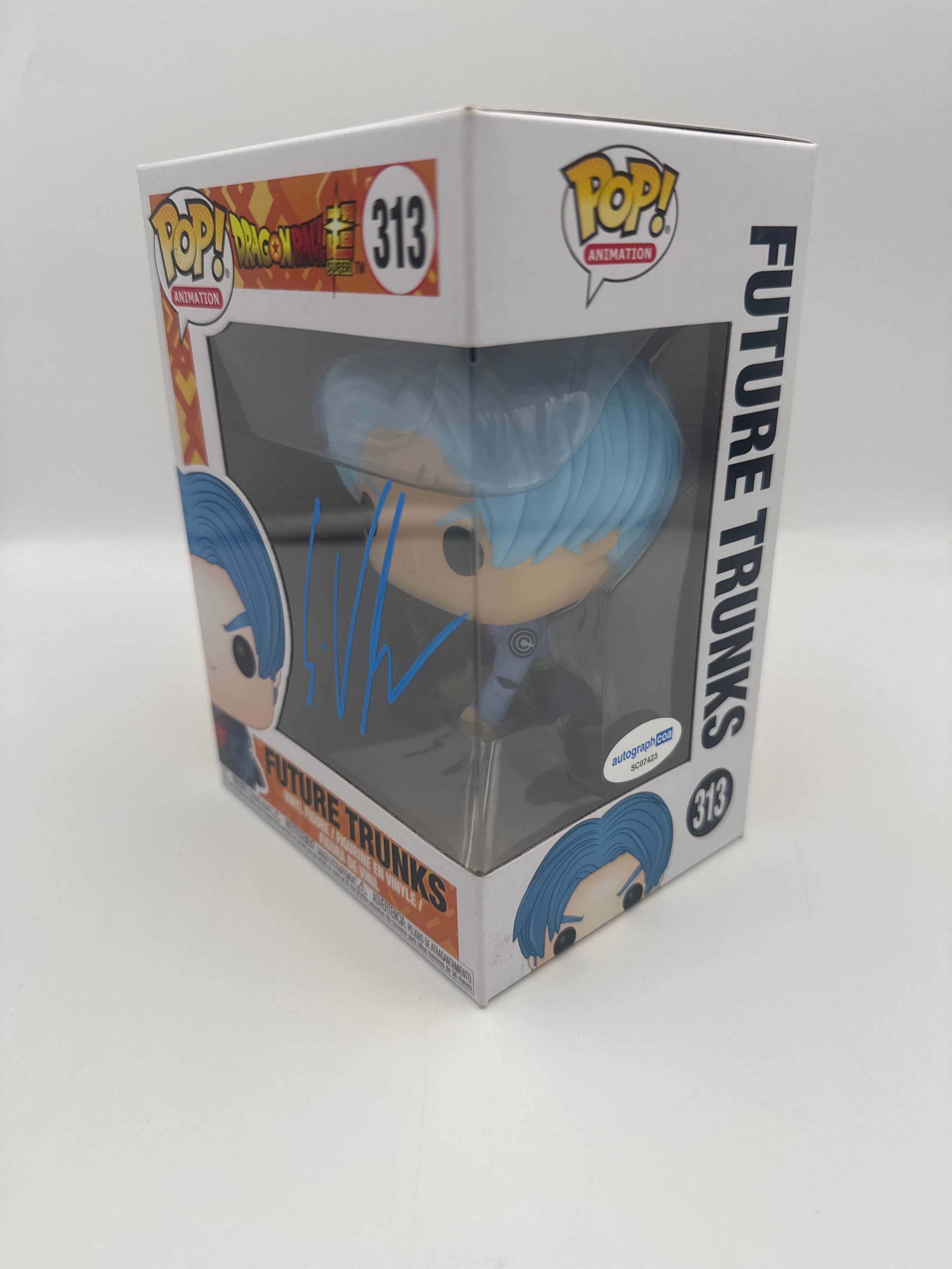 Future Trunks - #313 - Funko Pop! - Animation - Dragonball z - Signed By Eric Vale - Autographcoa Certified Pop