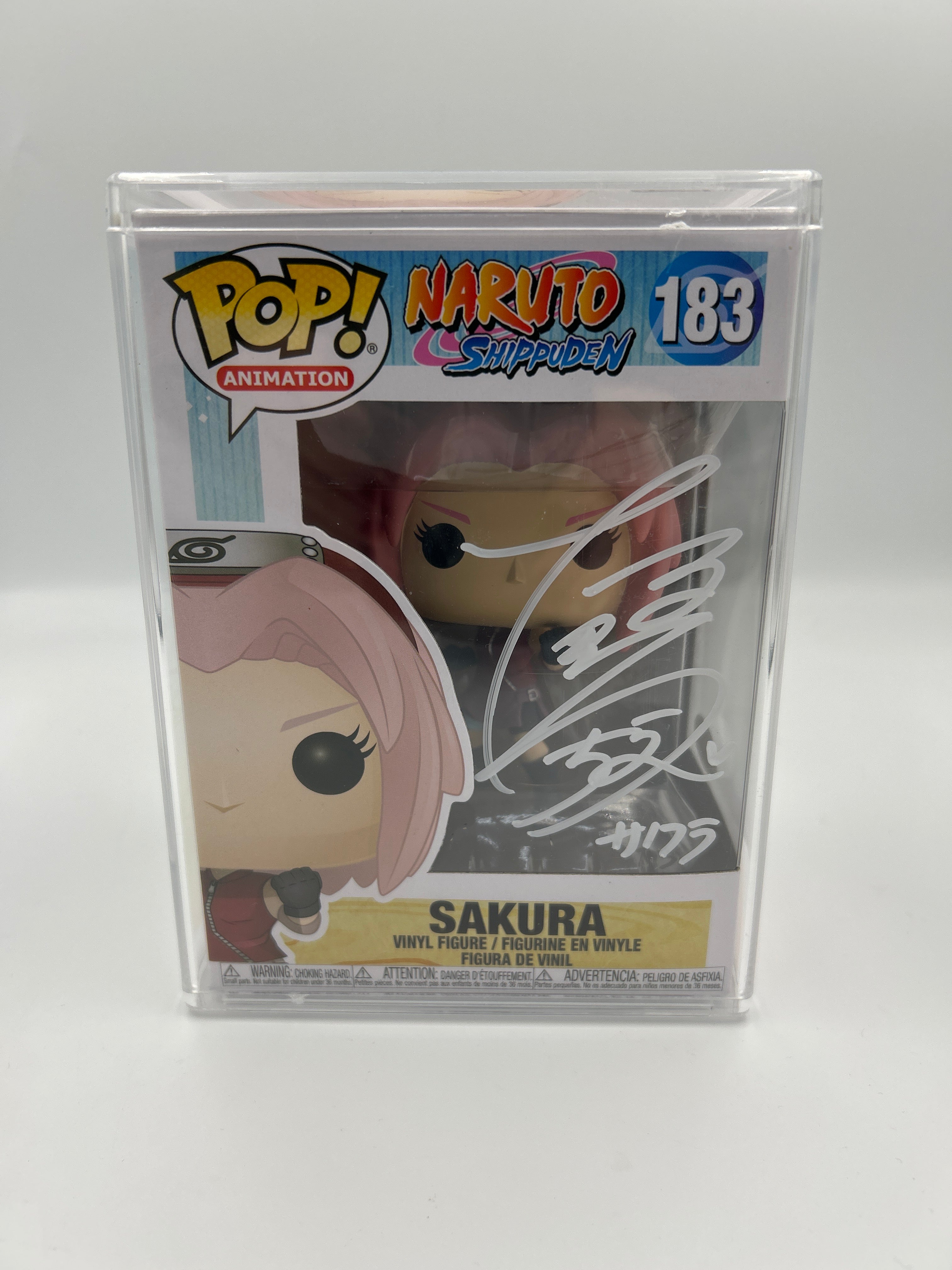 Sakura- #183 - Funko Pop! - Animation - Naruto Shippuden - Signed by Chie Nakamura Japanese Voice Actor- Certified Pop!