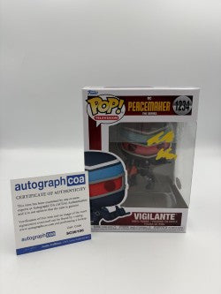Vigilante - #1234 - Funko Pop! - Peacemaker - Television - Signed By Freddie Stroma - Certified Autographcoa