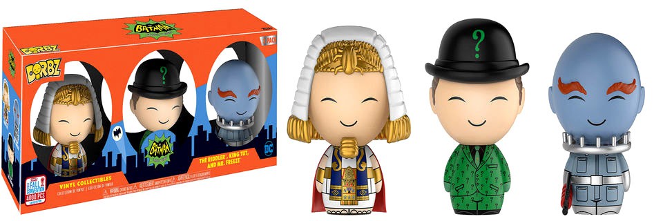 Funko DC Dorbz The Riddler, King Tut & Mr. Freeze - # - Funko Pop! [Light Box Damage]