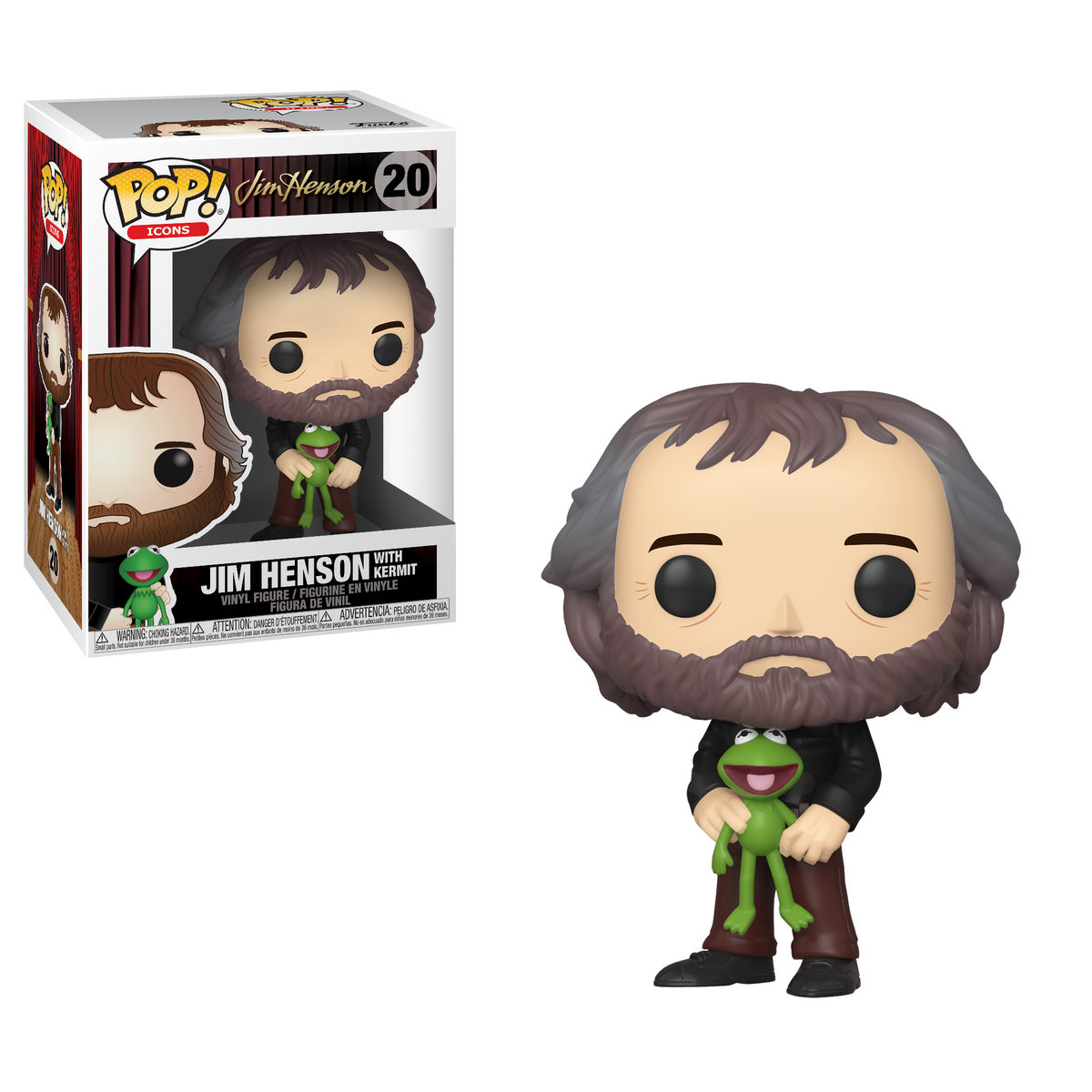 Funko Icons: Jim Henson W/ Kermit - #20 - Funko POP!