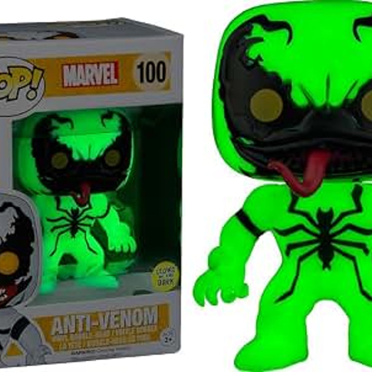 Marvel Anti-Venom - #100 - Funko POP! [Glows In The Dark] Box Lunch Exclusive