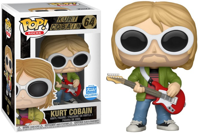 Nirvana Kurt Cobain Figure - #64- Funko Exclusive - Funko POP!