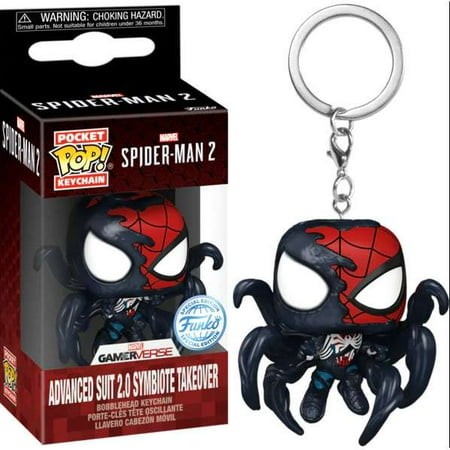 Spider-Man Advanced Suit 2.0 Symbiote Takeover - Spider-Man 2 - Pocket Key Chain