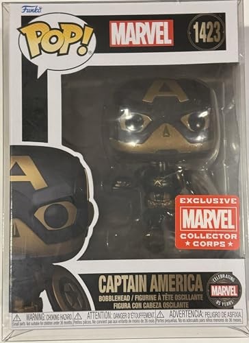 POP Marvel Collector Corp Exclusive 85th Anniversary Captain America Figurine - #1423 - Funko POP!