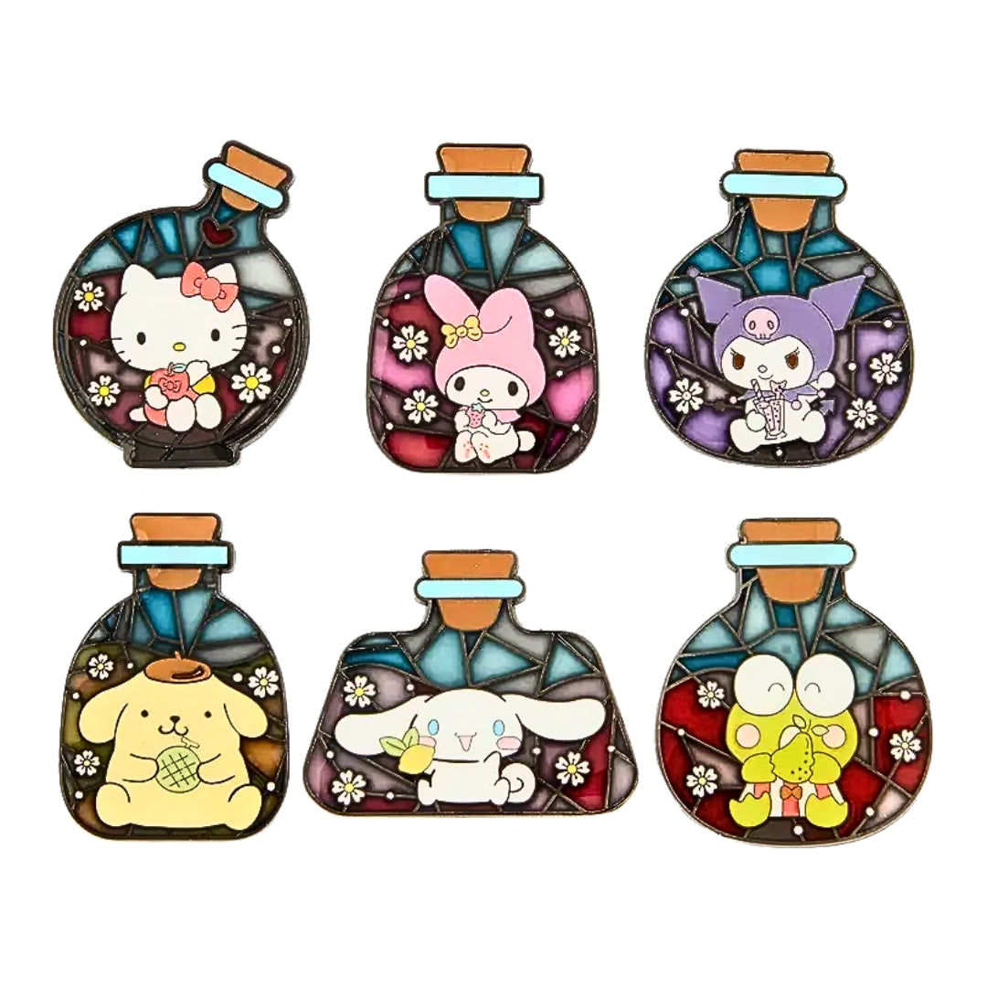 Sanrio Hello Kitty & Friends Potion Bottle Stained Glass Blind Box Pin - Loungefly - Pins