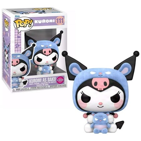 Pop! Animation: Kuromi as Baku Flocked #111 Sanrio Vinyl Figure Limited Edition