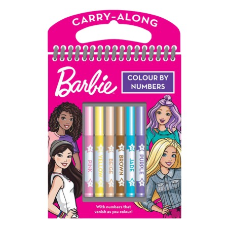 PoundFun Barbie Colour By Numbers Carry Along Set