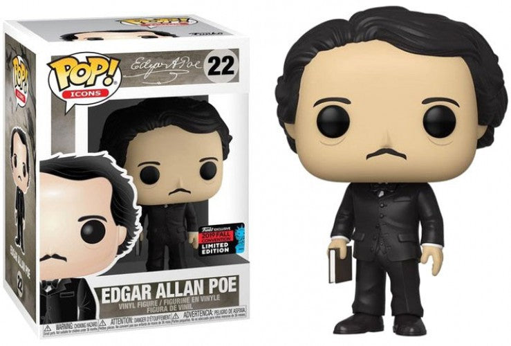 Edgar Allan Poe - #22 - Funko POP! Icons Figure 2019 Fall Con Exclusive