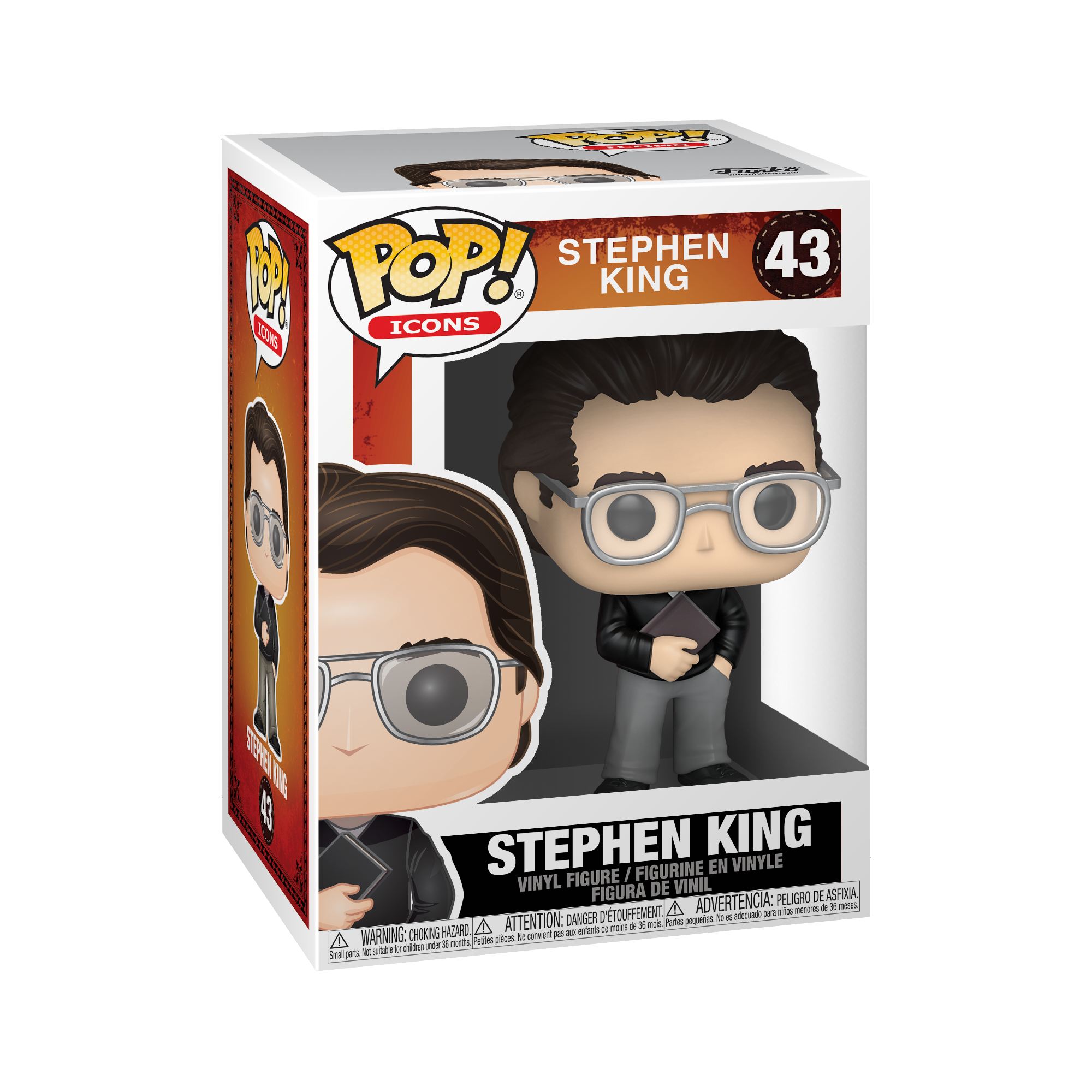 Stephen King - #43 - Funko POP! Icons Standard Size