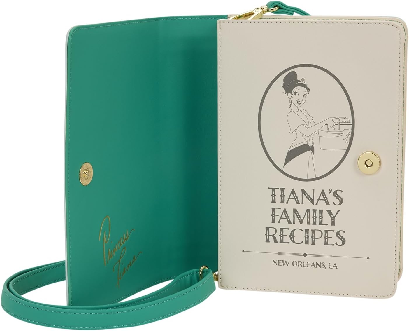 Disney Princess And The Frog Tiana Recipe Book Crossbody Bag -  Loungefly