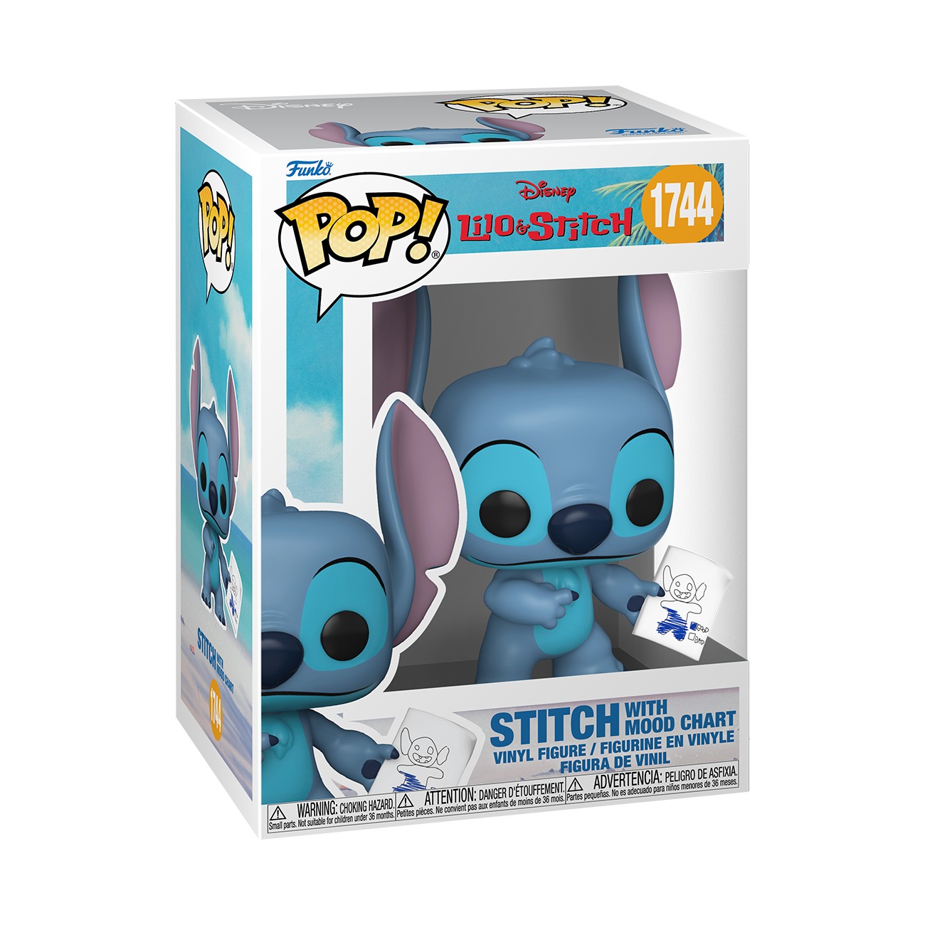Stitch With Mood Chart - #1744 - Funko POP! - Disney