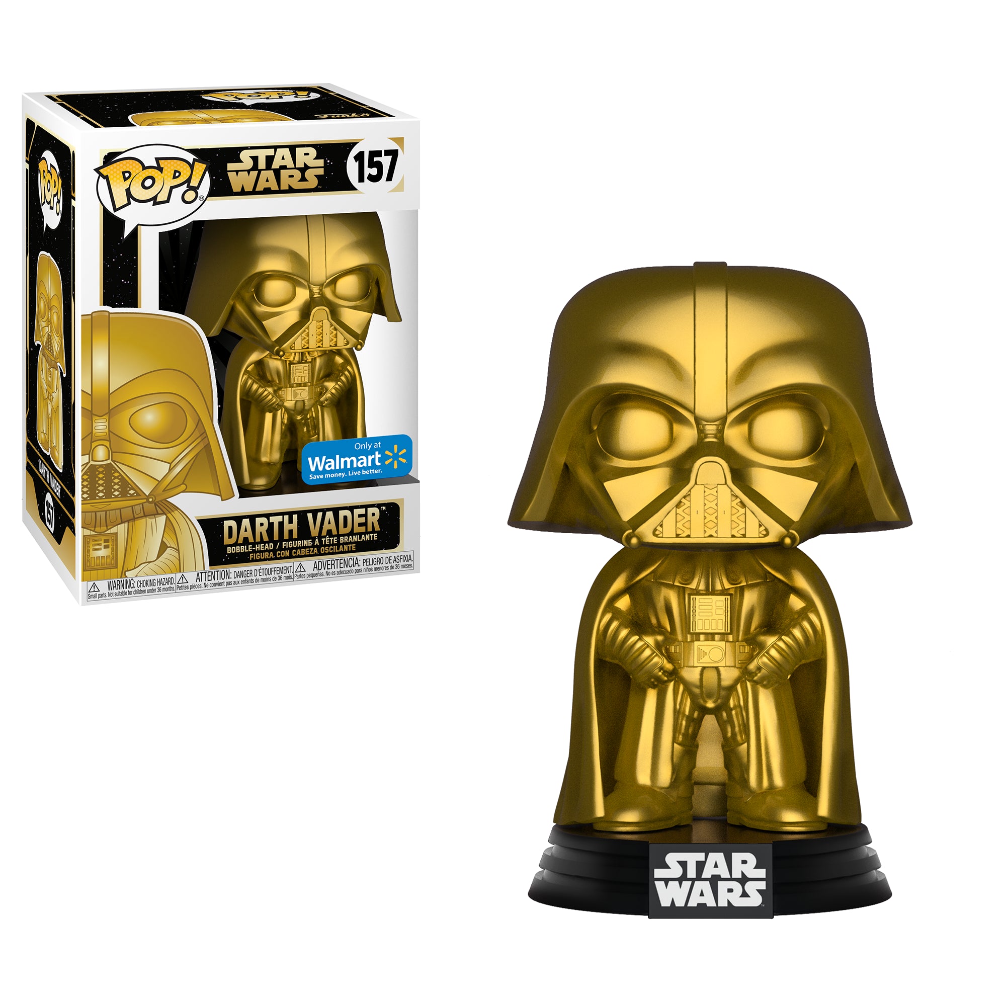 Darth Vader Gold - #157 - Funko Pop! - Walmart Exclusive