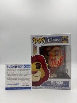 Mufasa - #495 - Funko Pop! - Disney - Signed By Aaron Pierre - Certified by Autographcoa