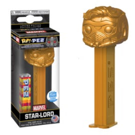 Shop Exclusive PEZ Gold Marvel Star-Lord - #3200 LE - Funko POP!