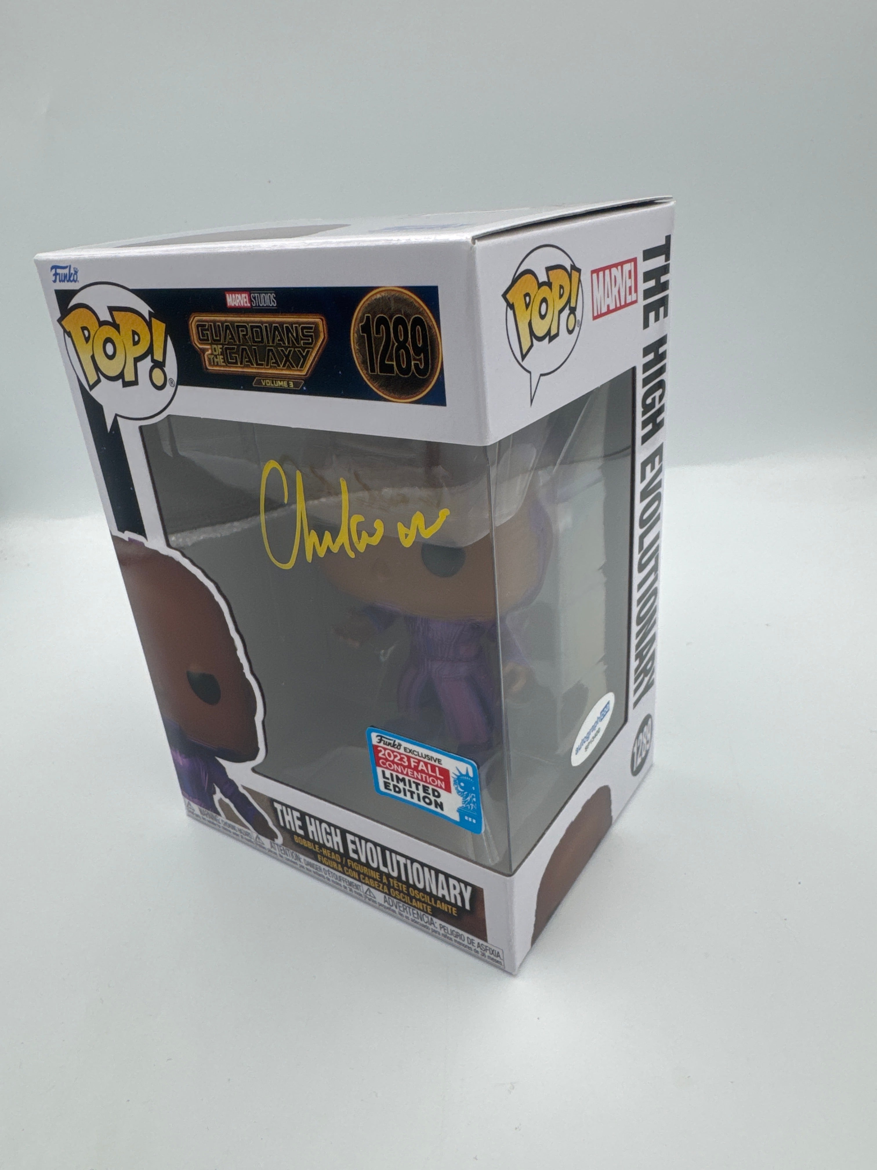 The High Evolutionary - #1289 - Guardians Of The Galaxy - Signed By Chukwudi Iwuji  - Autographcoa Certified Funko Pop!