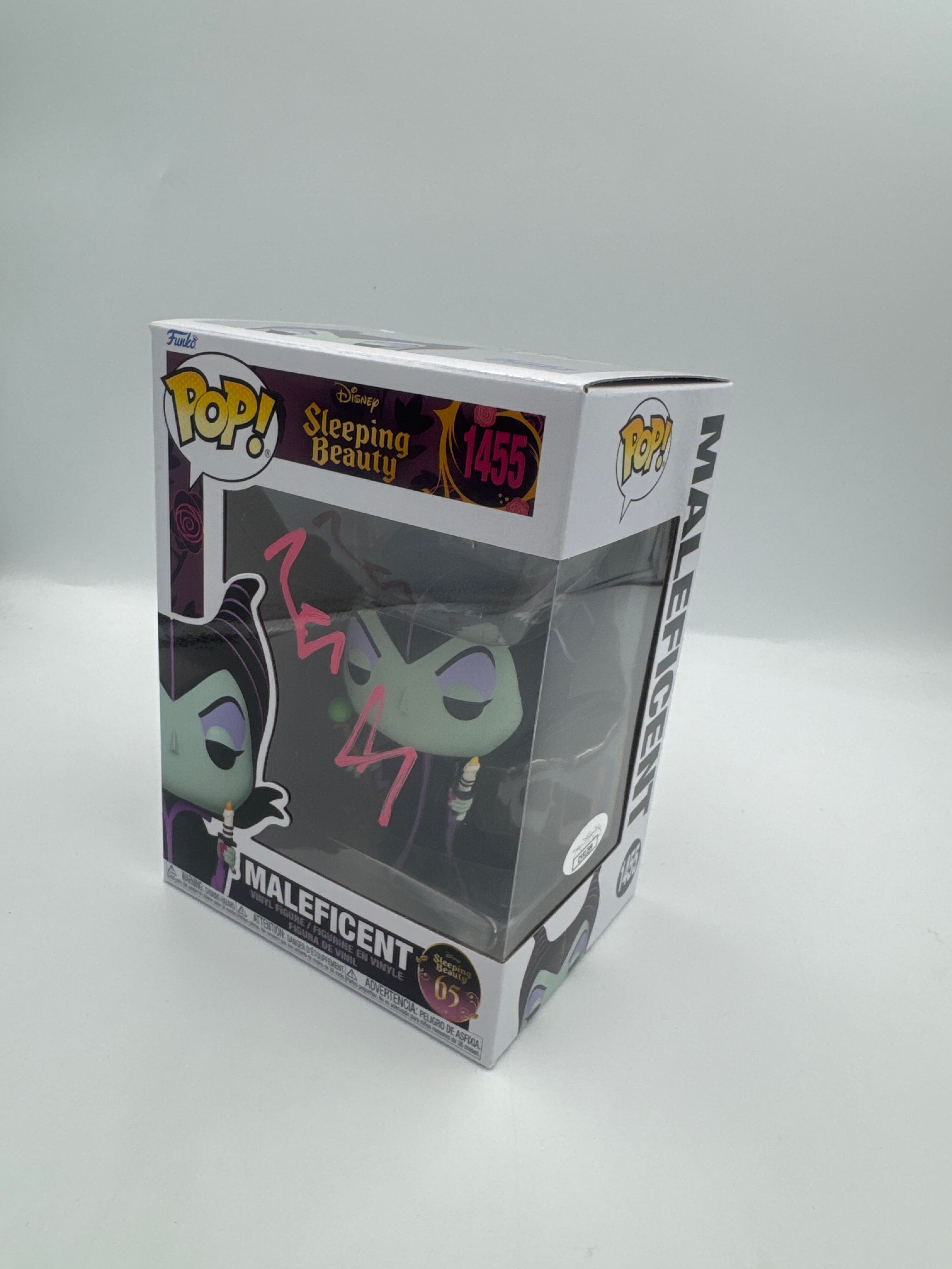 Maleficent W/ Candle - 65th Anniversary  - #1455 - Funko Pop! - Sleeping Beauty - Disney - Signed By Angelena Jolie