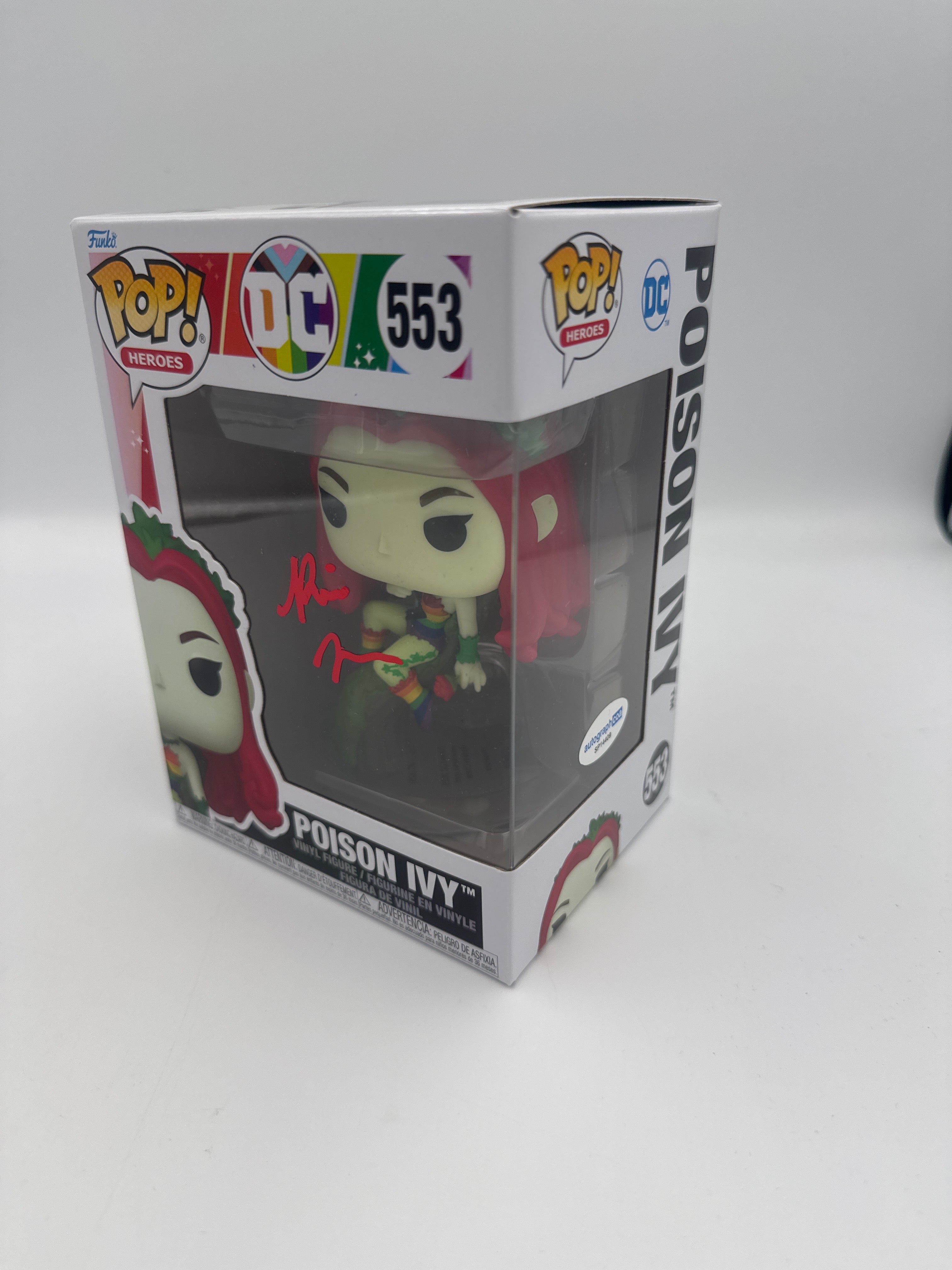 Poison Ivy - #553 - DC Heroes Funko Pop! - Signed By Riki Lindhome  - Autographcoa Certified Funko Pop!