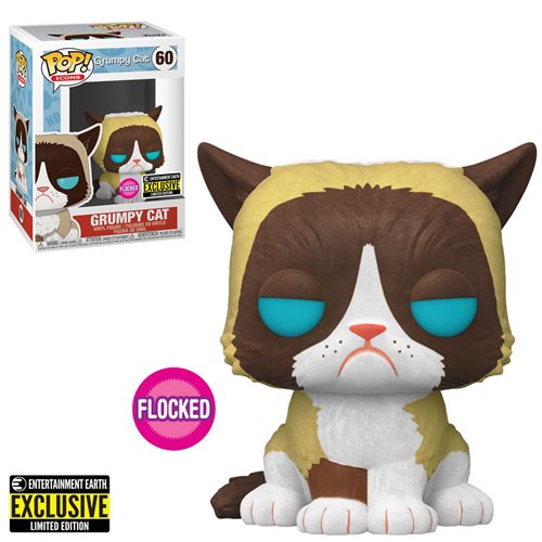 Icons Grumpy Cat FLOCKED - #60 - Funko POP!