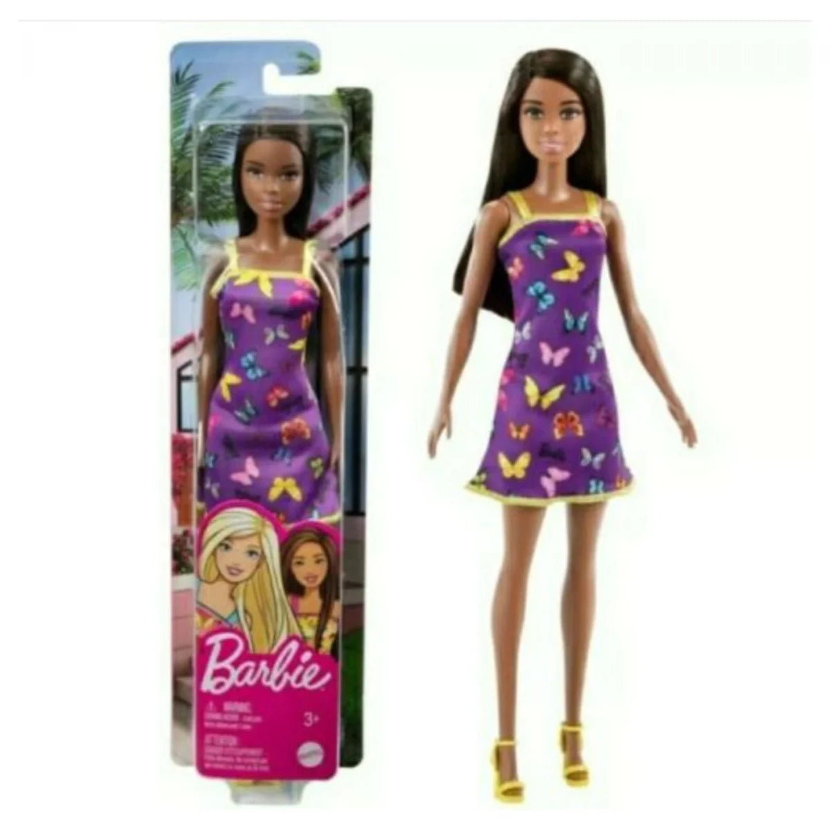 Barbie Purple Dress with Butterfly Doll