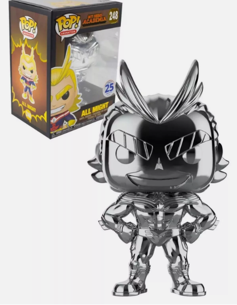 All Might Silver - #248 - Funko Pop! - My Hero Academia  - Funimation 2017 Exclusive