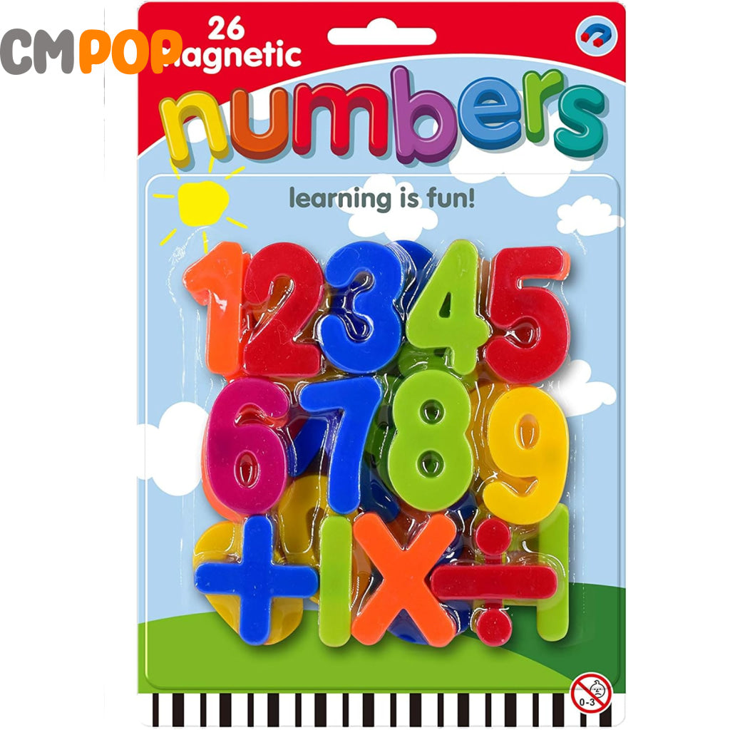 Magnet Numbers Math 26 Piece Magnetic Numbers - Perfect for Educational Toys, Fridge Magne