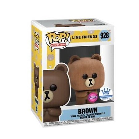 Line Friends Animation Brown - #928 - Funko Pop! Exclusive Flocked
