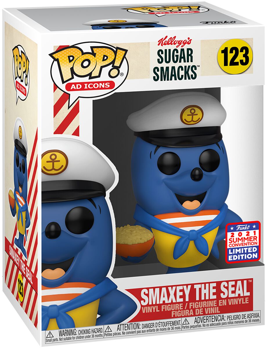 Smaxey The Seal - #123. - Funko Pop! - Funko Ad Icons Kellogg's - Exclusive Funcon 2021