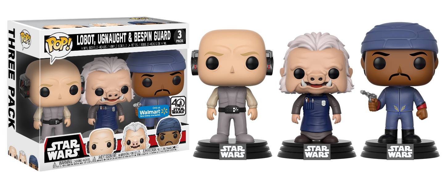 Lobot, Ugnaught & Bespin Guard - 3 Pack - Star Wars - Funko Pop