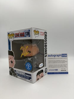 Crossbones (Unmasked) - #139 - Funko Pop! - Marvel - Civil War - Signed By Frank Grillo    - Certified By Autographcoa