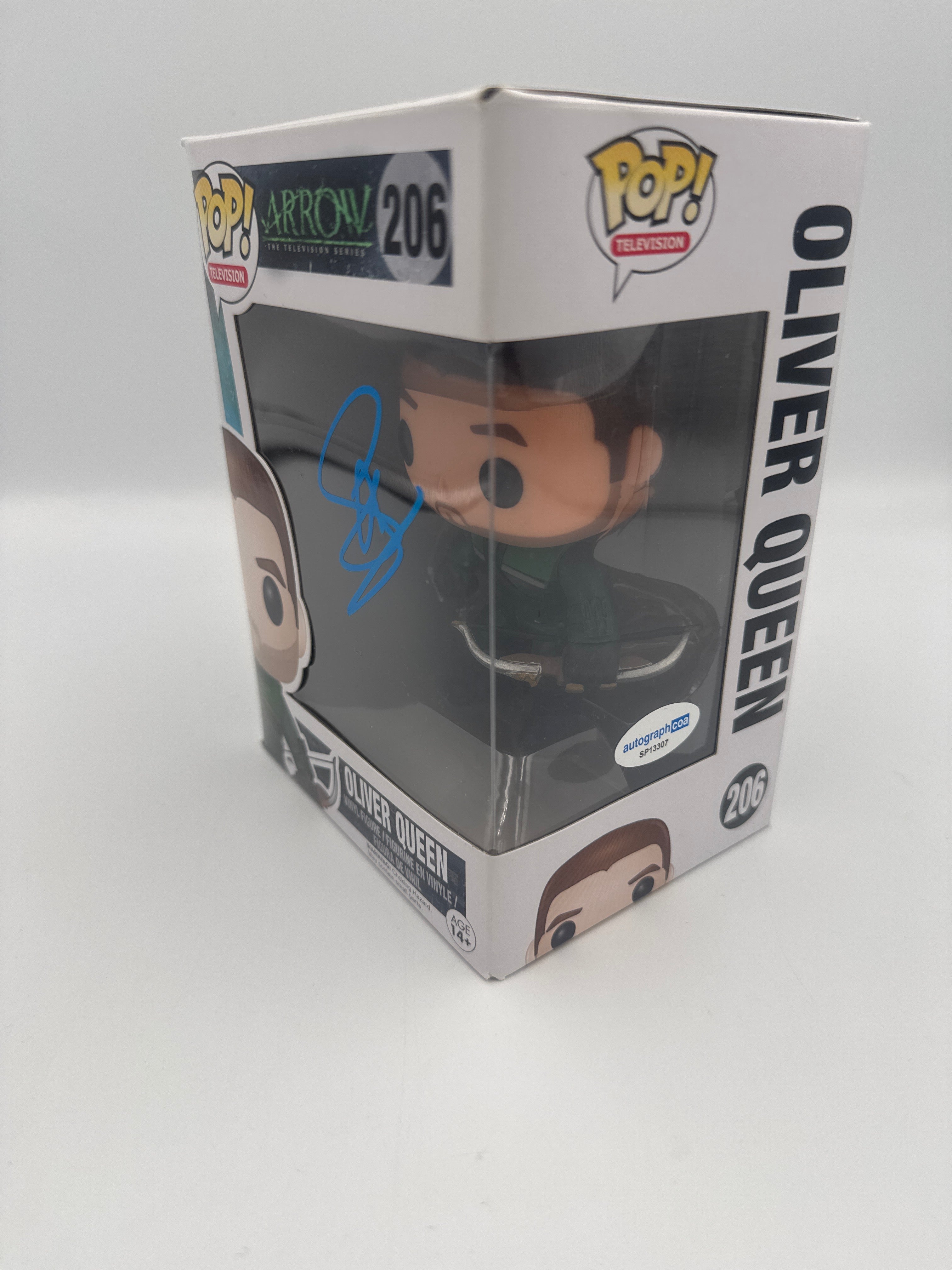 Oliver Queen  - #206 - Funko Pop! - Television - Arrow - Signed By Stephen Amell - Autographcoa Certified Funko Pop!